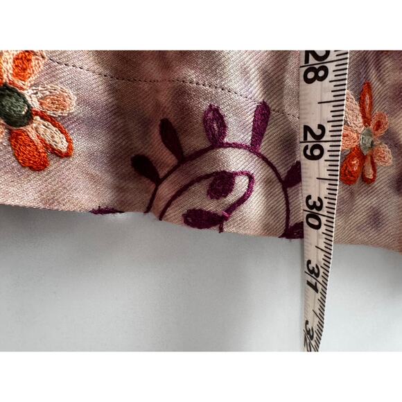 John Mark Floral Embroidered Blazer Jacket Multicolor Size XL Oversized - Picture 6 of 9